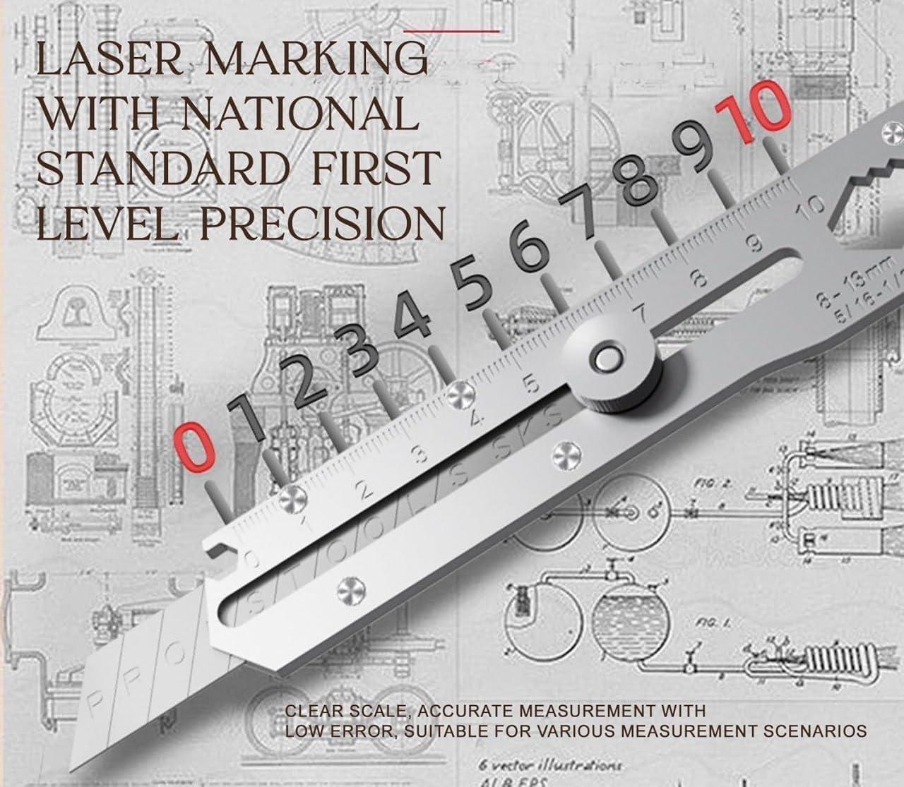 6 in 1 Stainless Steel Utility Knife for Camping